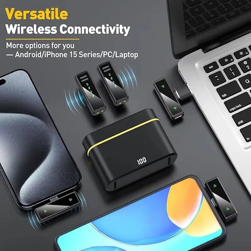 FIFAR Wireless Lavalier Lapel Microphone