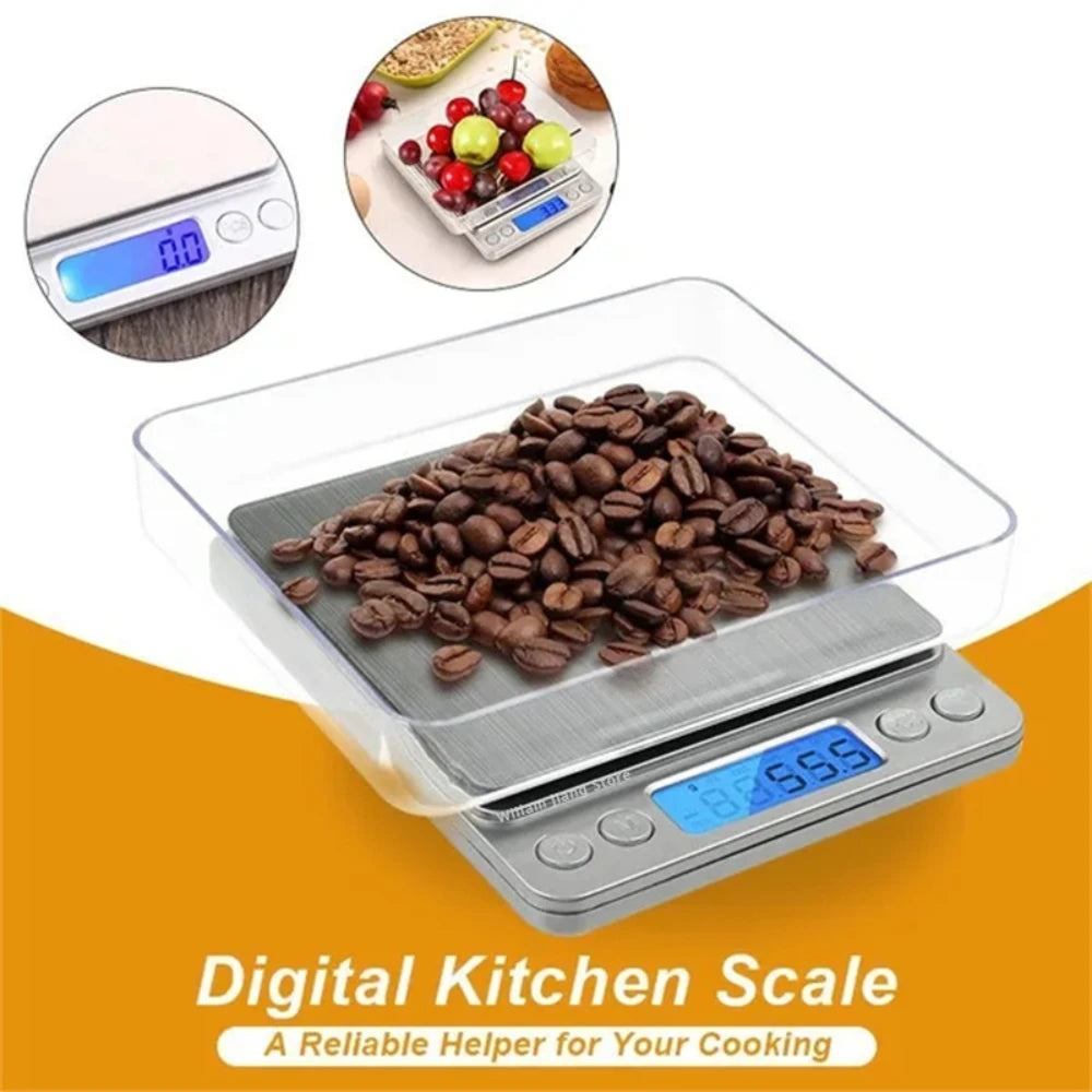 Digital Kitchen Scale Mini Pocket Stainless Steel