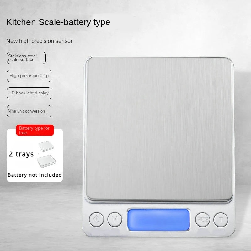 Digital Kitchen Scale Mini Pocket Stainless Steel