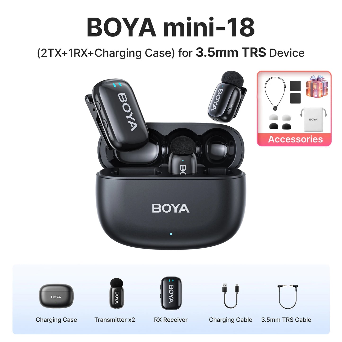 BOYA Mini Wireless Lavalier Lapel