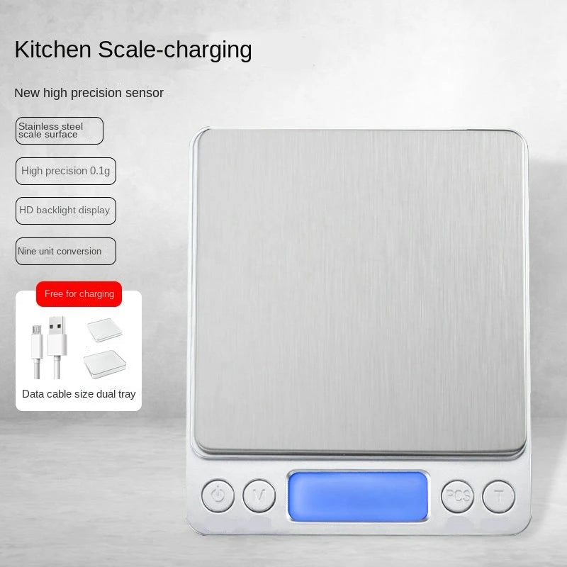 Digital Kitchen Scale Mini Pocket Stainless Steel