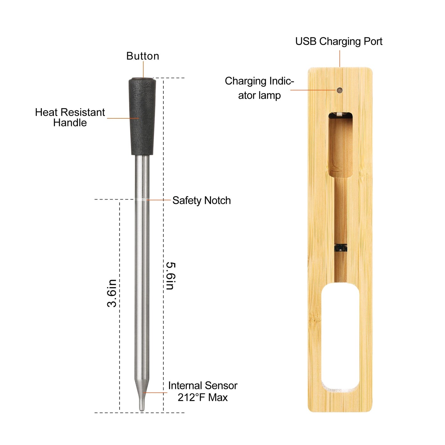 Wireless Meat Food Thermometer Kitchen Cooking by Golixy - Free Shipping