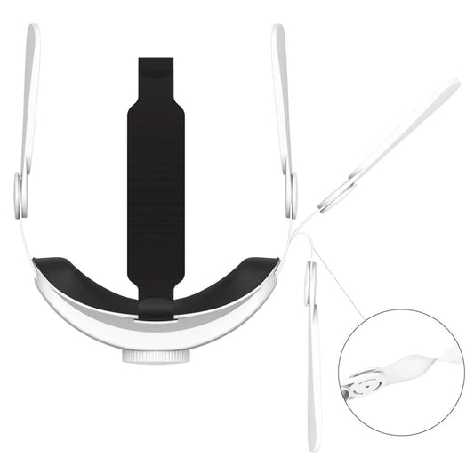Close-up of Adjustable Elite Head Strap for Meta Quest 2 Oculus showing adjustment mechanism - by Golixy