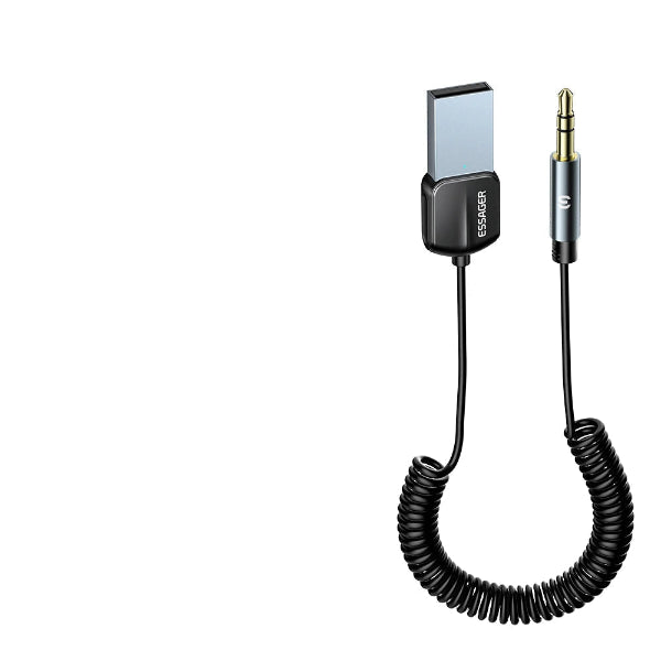 ESSAGER USB Bluetooth AUX adapter with 3.5mm jack for car audio systems
