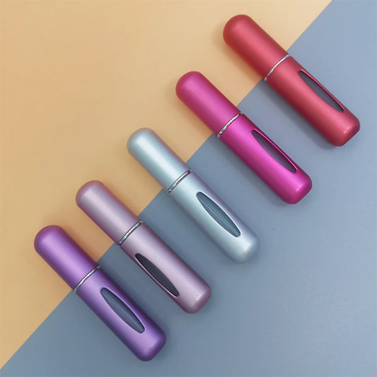 Colorful mini portable refillable perfume atomizer bottles 5ml for travel