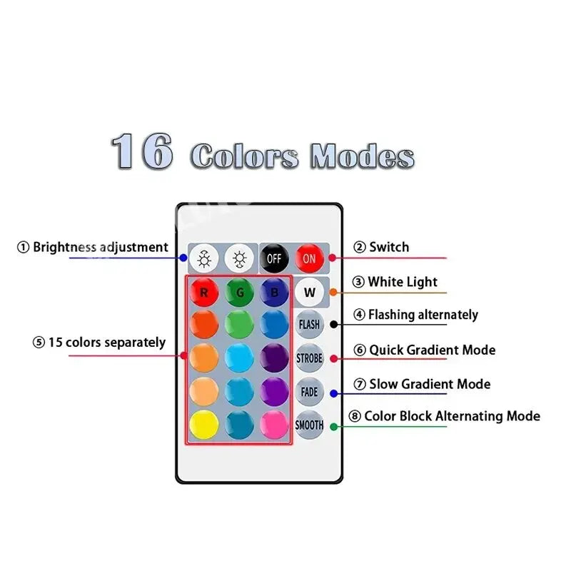 16 Colors RGB Bulb LED