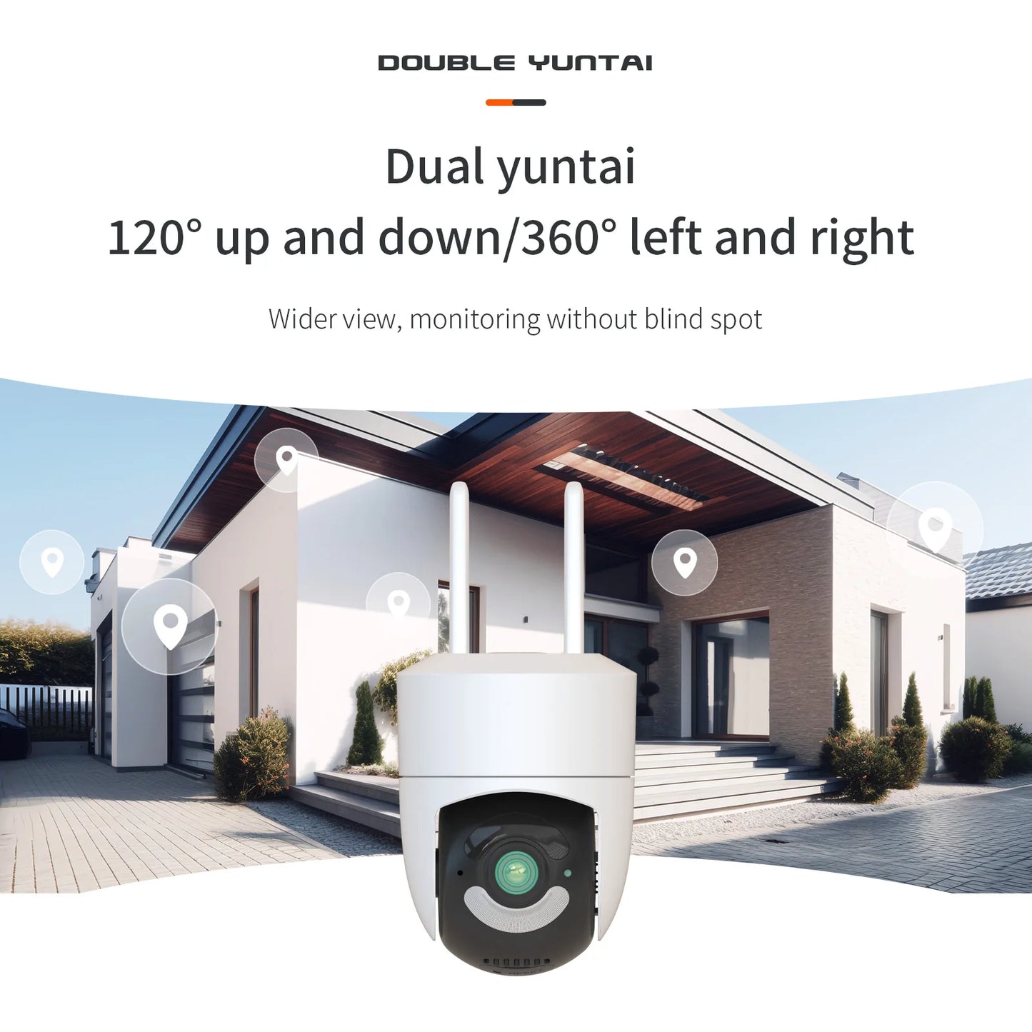 CPVAN Tuya PTZ Camera outdoor Smart Automatic Tracking 4MP