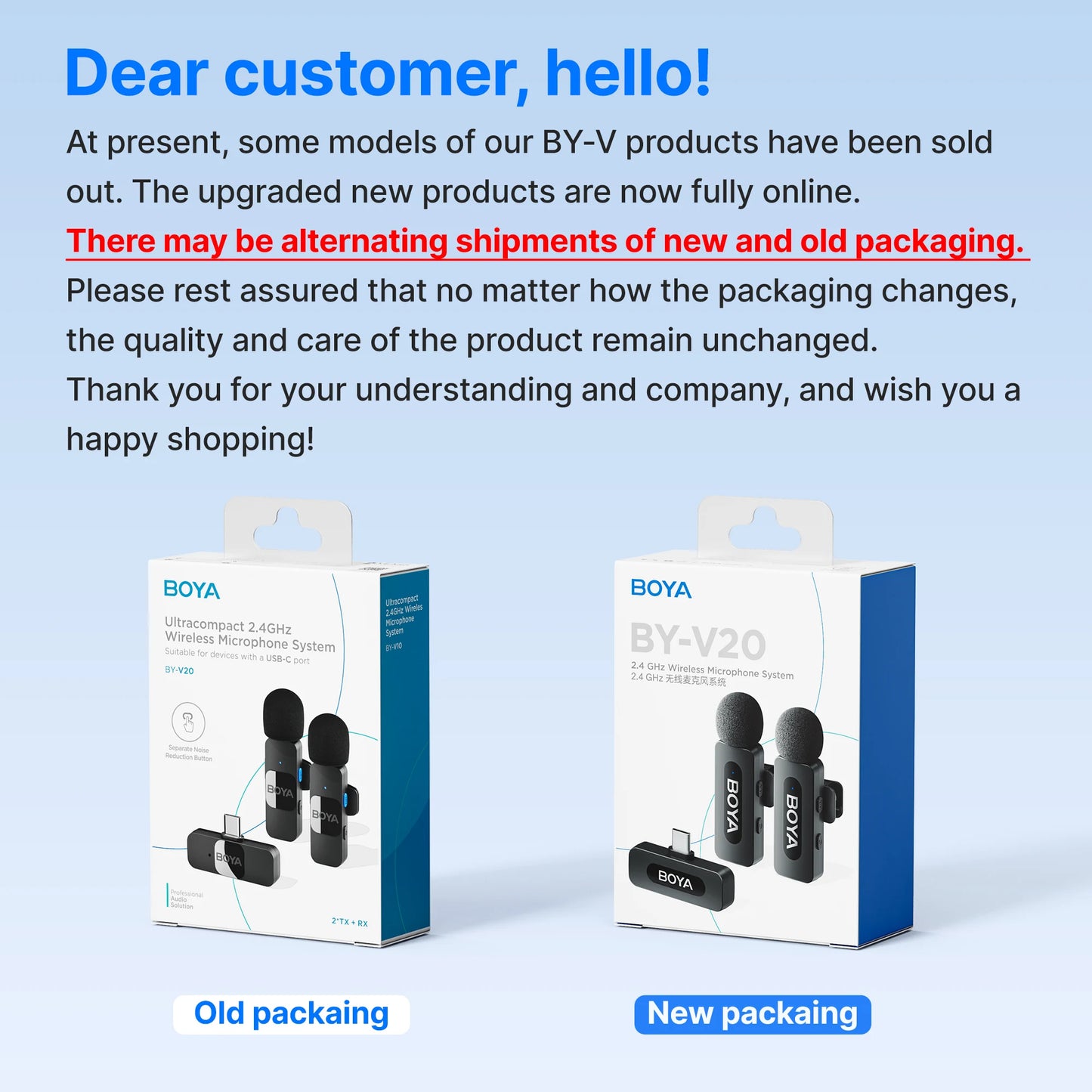 BOYA BY-V Professional Wireless Lavalier Mini Microphone