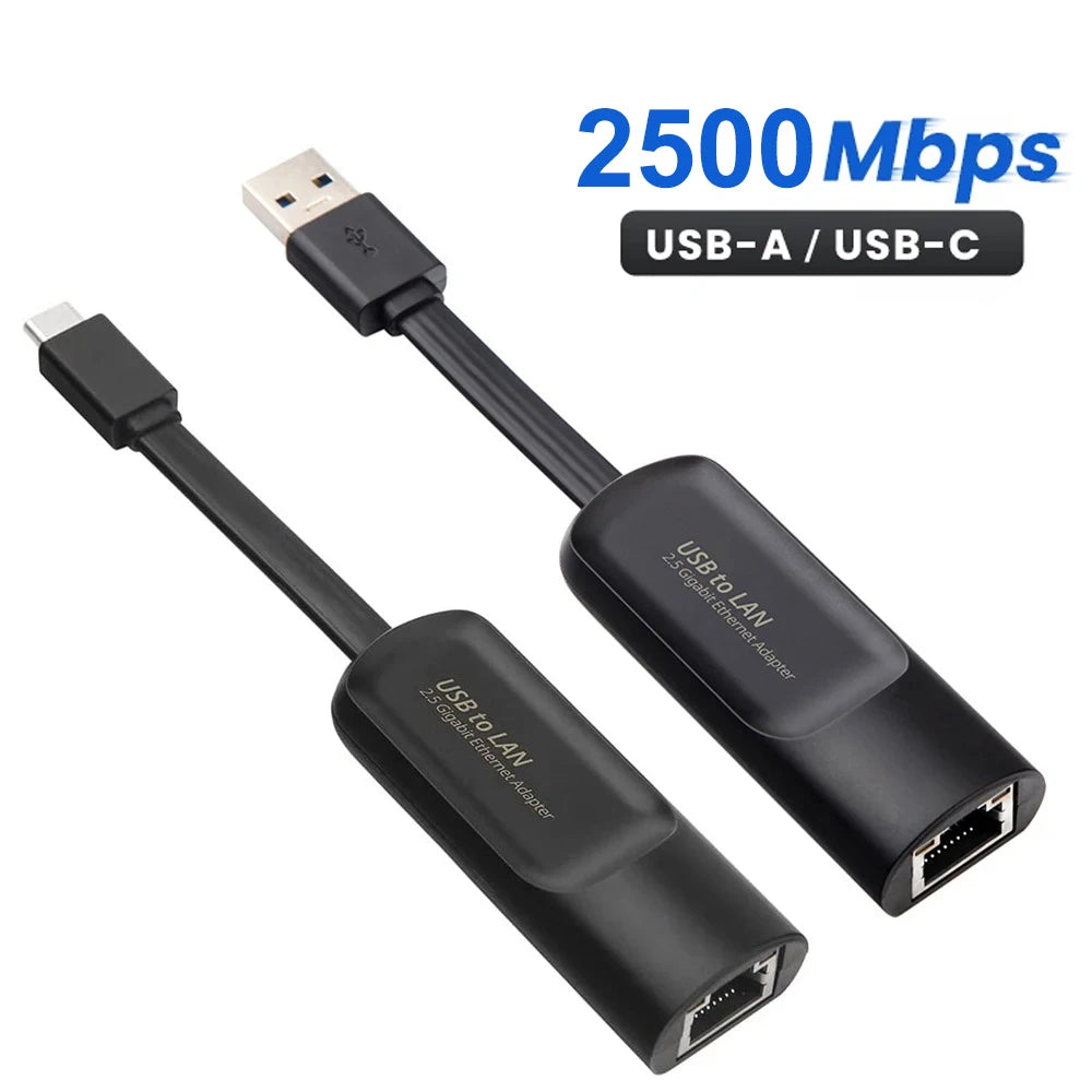 Ethernet Adapter 2.5G USB 3.0 Type C to RJ45 Network Card