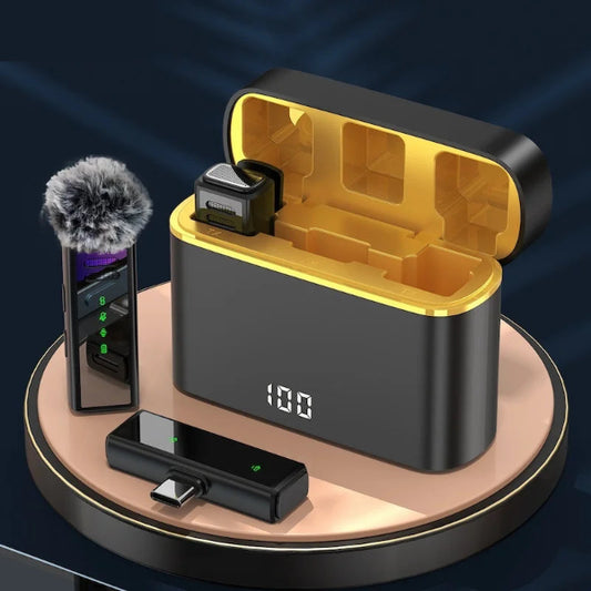 BOYA wireless single microphone with adapter – perfect for podcasting, interviews, and recording vocals
