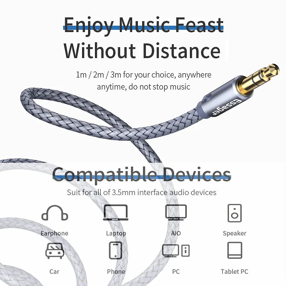 Headphone Extension Cable Jack 3.5mm by Golixy - Free Shipping