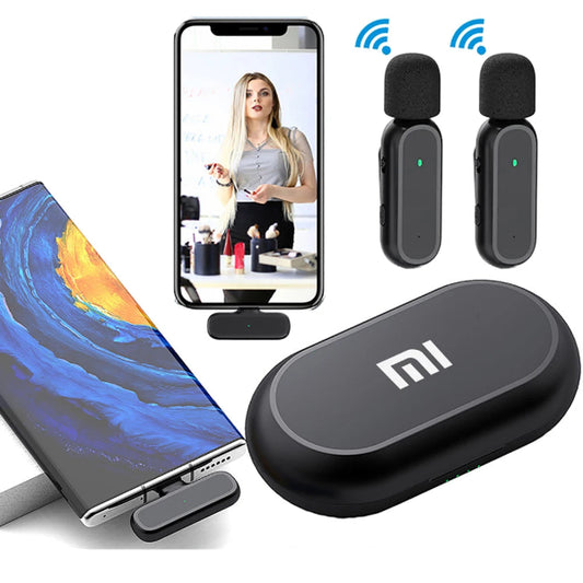 Xiaomi dual wireless microphone set for smartphones – ideal for vlogging, streaming, and content creation